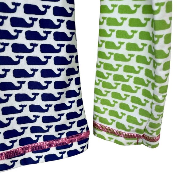 Vineyard Vines Beach Shirt Small Junior Whale Logo Rashguard Preppy Long Sleeve - Picture 7 of 8